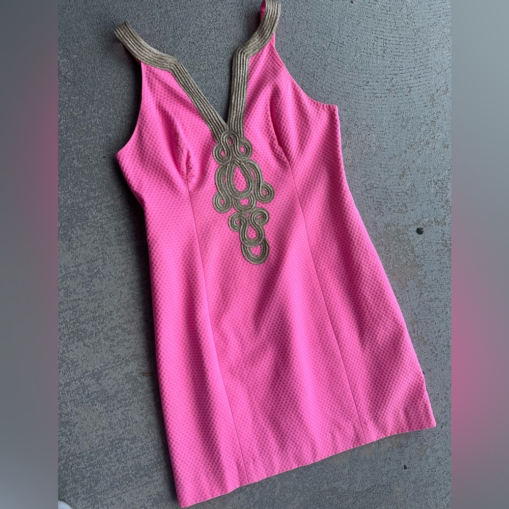 Lilly Pulitzer Valli Shift Dress Aura Pink Size 10
